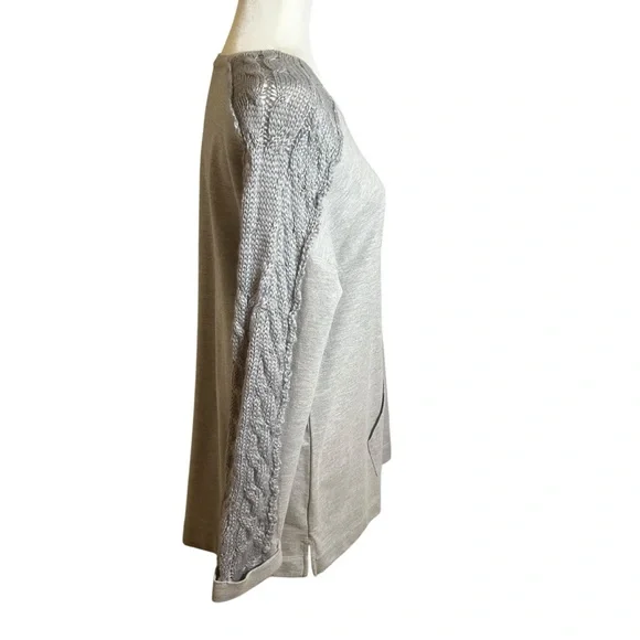 Soft Surroundings Ana Pullover Tunic Grey Heather Cozy Comfy New womens size Med - Picture 5 of 16